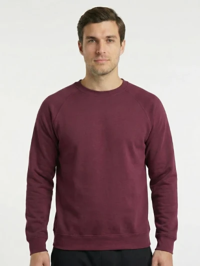 Світшот Fruit of the Loom Raglan Бордовий