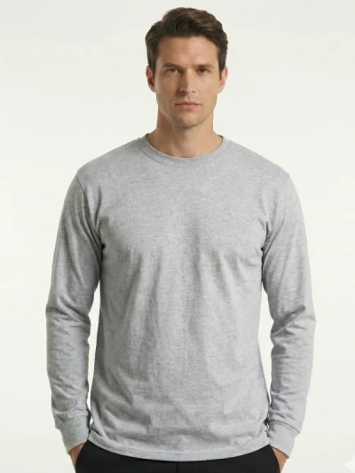 Футболка з довгим рукавом Fruit of the Loom Long Sleeve Меланж